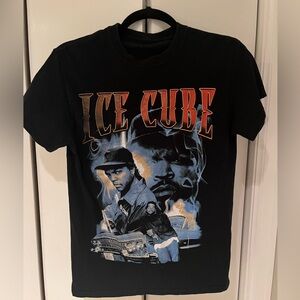 Ice Cube Short Sleeve Graphic Men’s T Shirt Size S Solid Black 90’s Rap Vintage